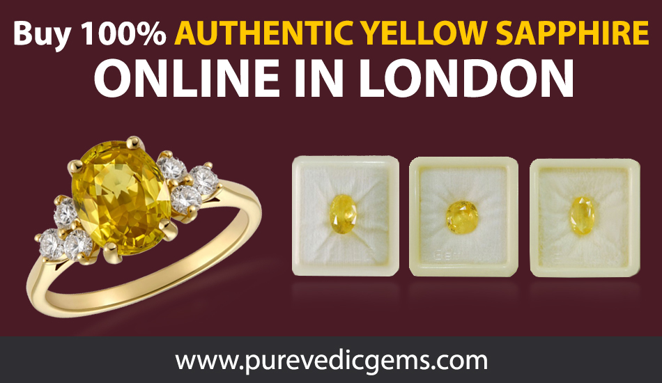 Buy 100% Authentic Yellow Sapphire Online In London