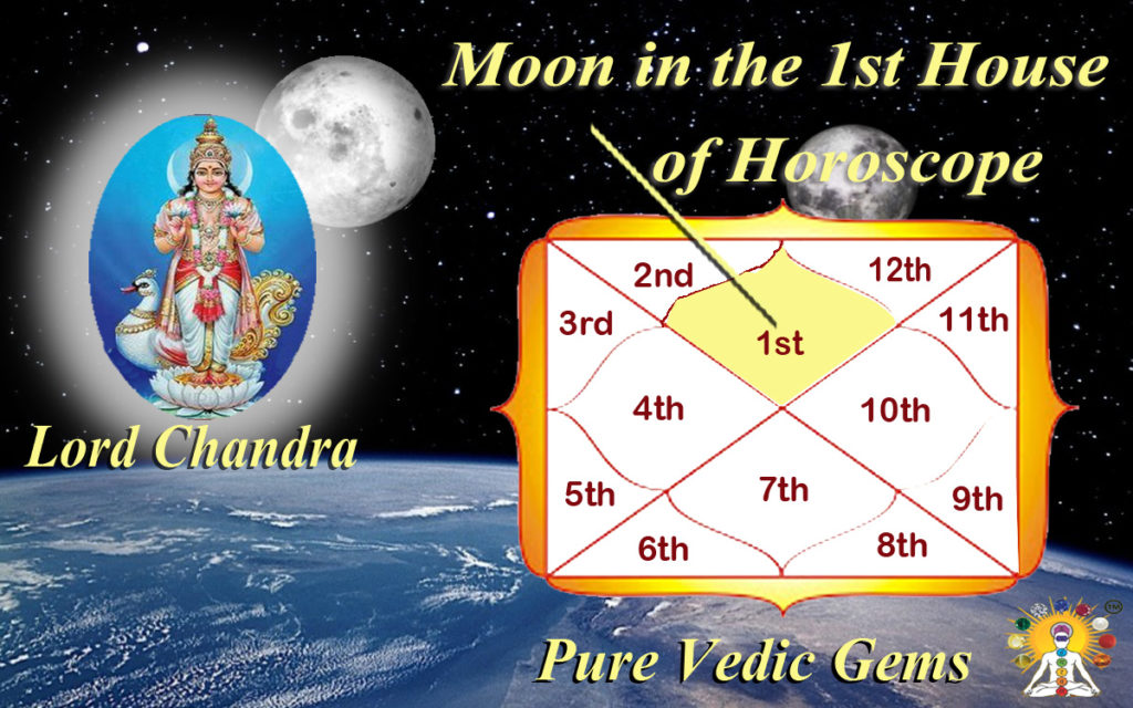 Moon in the 1st House / Benefits of Moon in 1st House of Horoscope