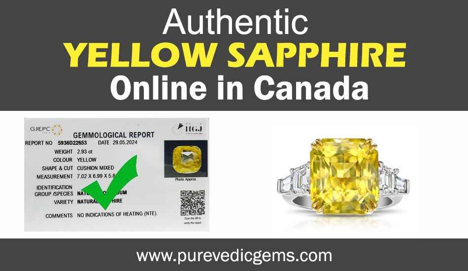 Authentic Yellow Sapphire online in Canada