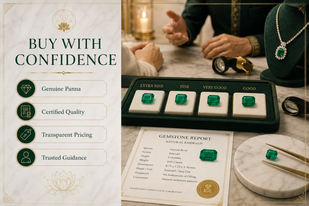 buying emerald with confidence