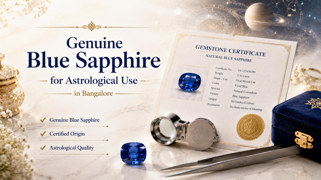 genuine blue sapphire for astrological use in bangalore