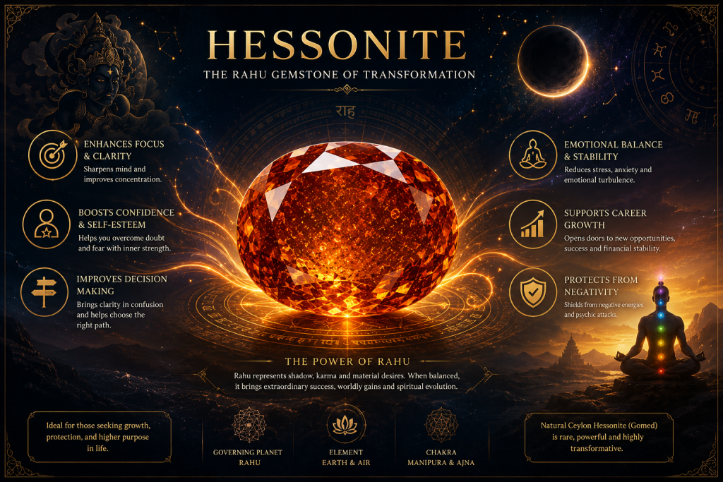 hessonite gemstone of tranformation