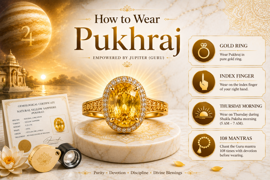 how to wear pukhraj