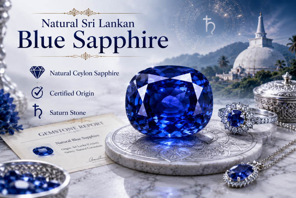 natural sri lankan blue sapphire