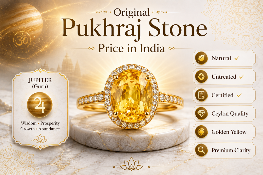 original pukhraj stone price in india