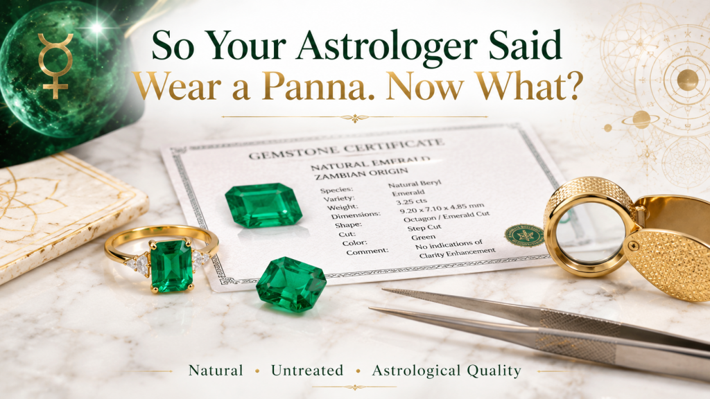 so your astrologer said wear panna