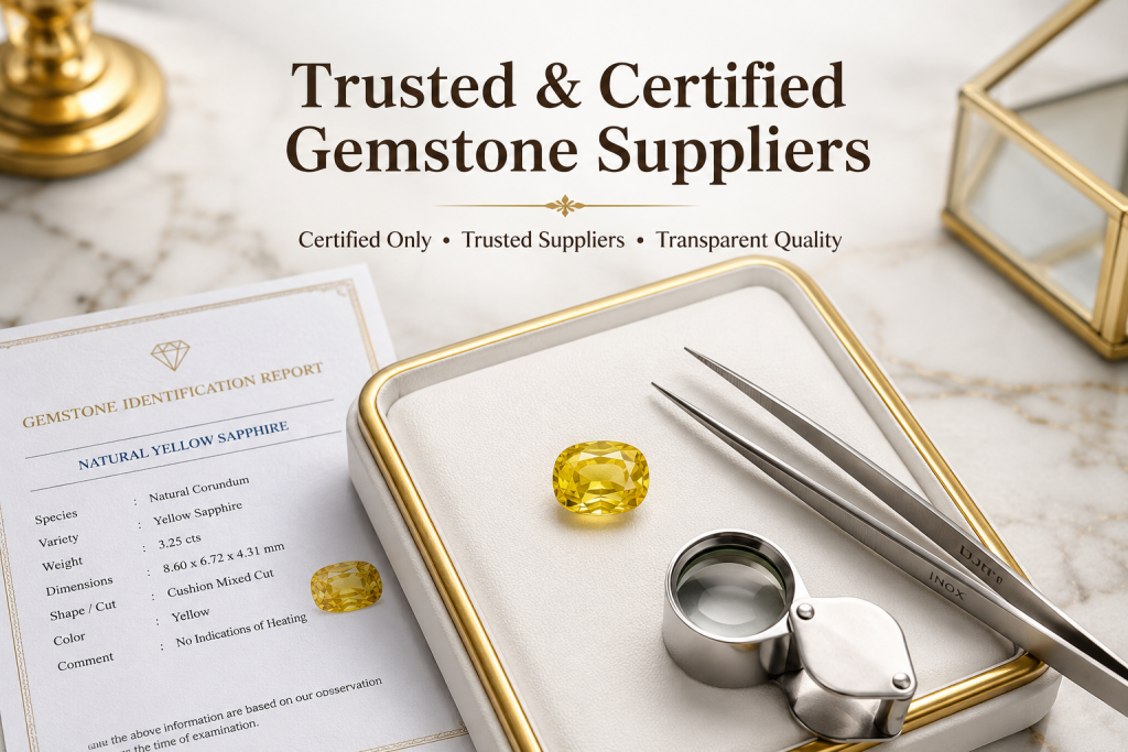 trusted and certified gemstone suppliers