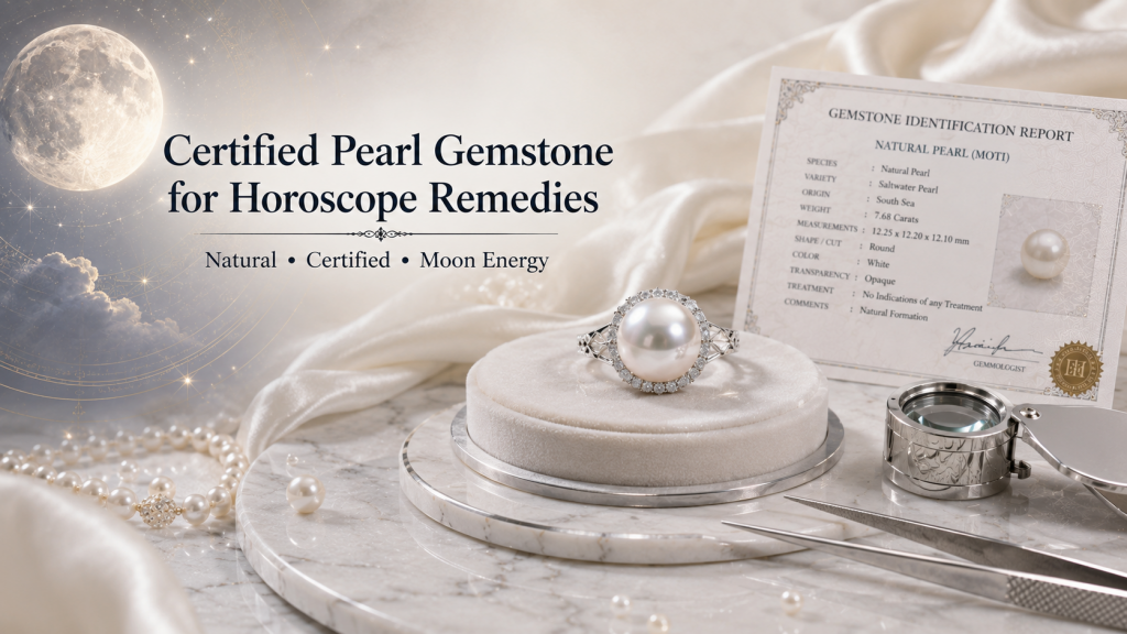 certified pearl gemstone for horoscope remedies