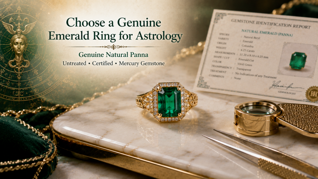 choose a genuine emerald ring for astrology