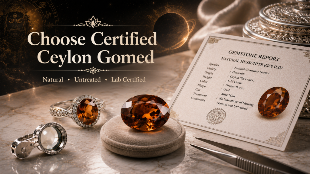 choose certified ceylon gemstone