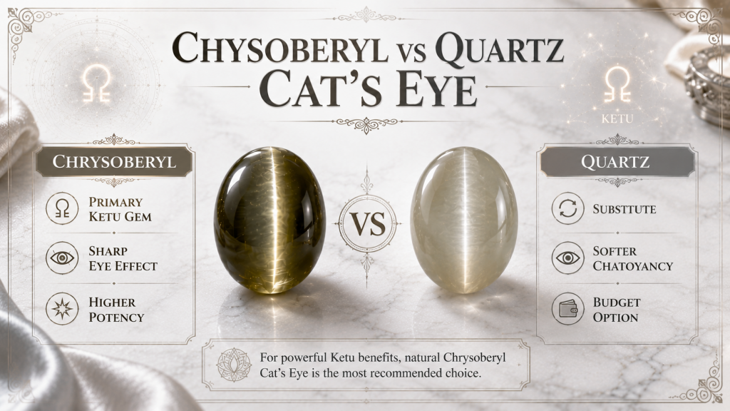 chysoberyl vs quartz catseye