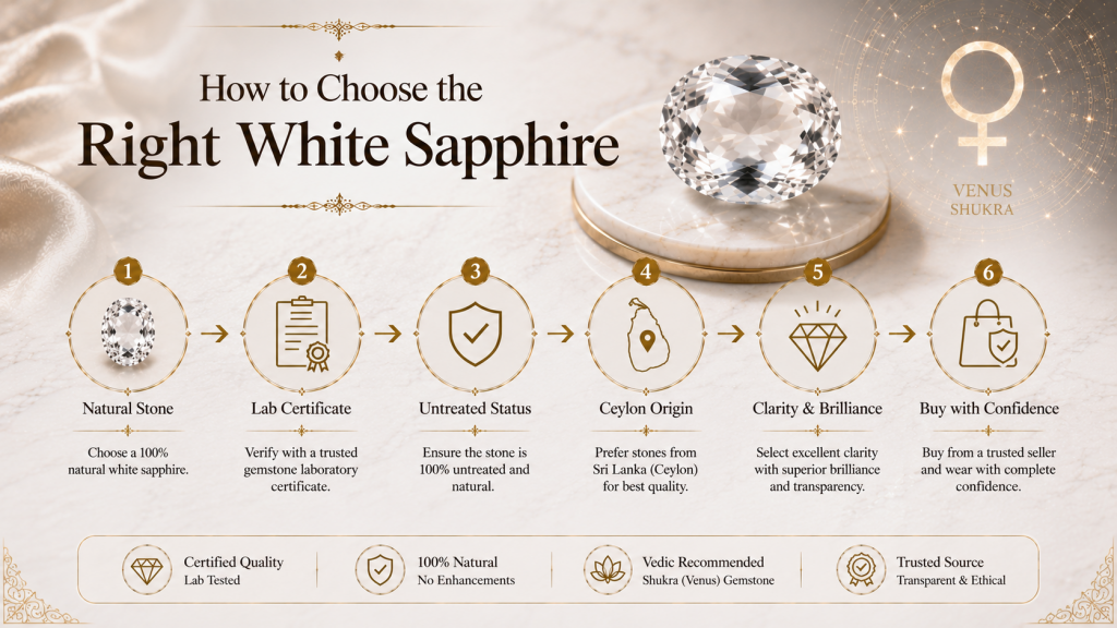 how to choose the right white sapphire