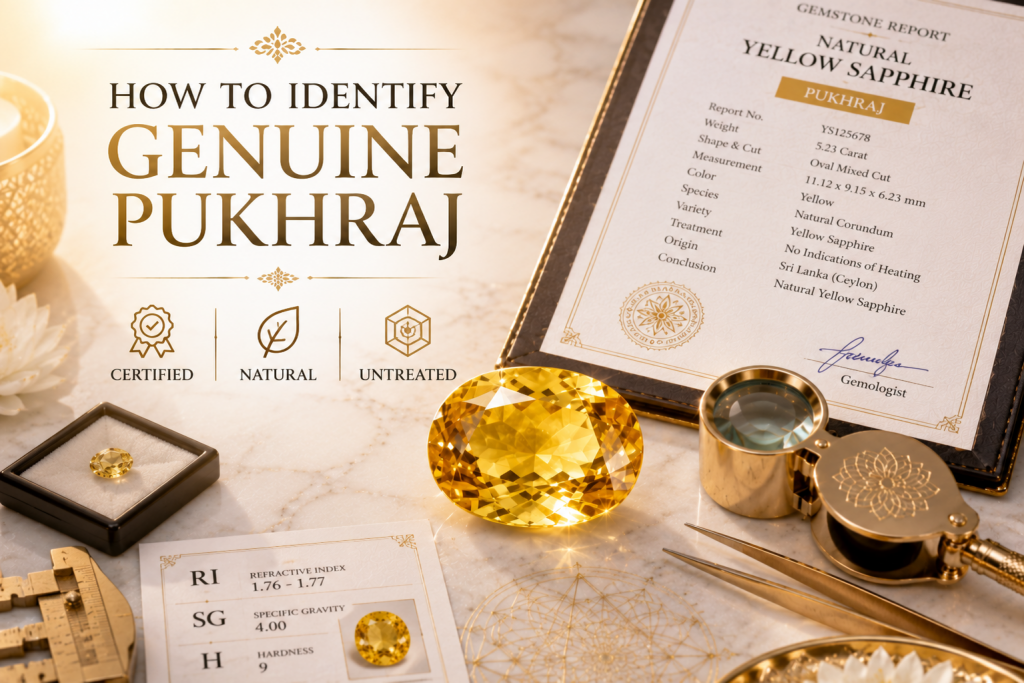 how to identify genuine yellow sapphire