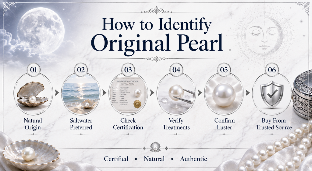 how to identify original pearl