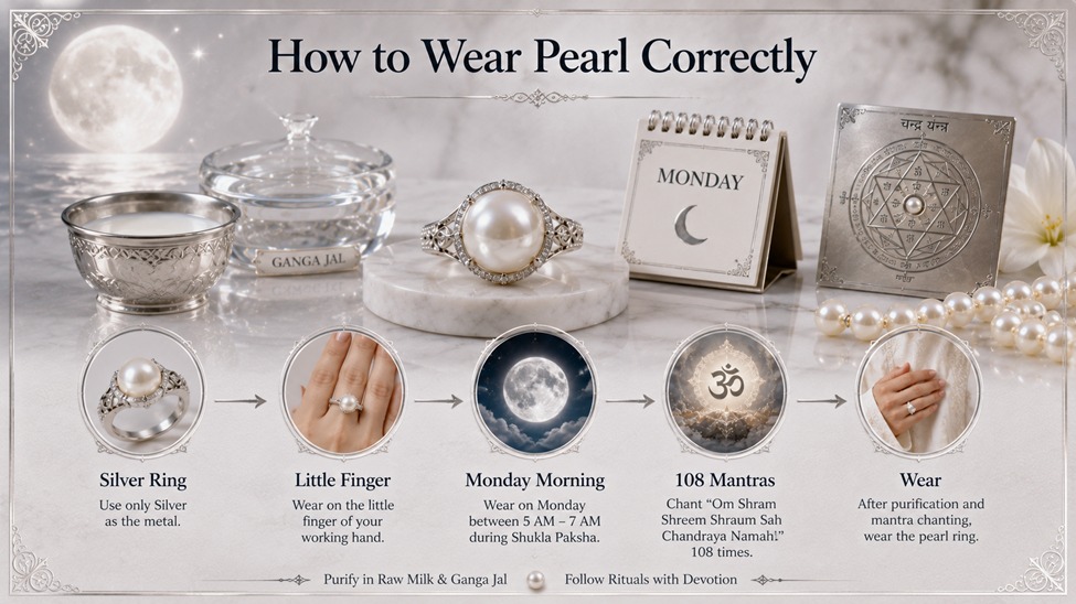 how to wear pearl correctly