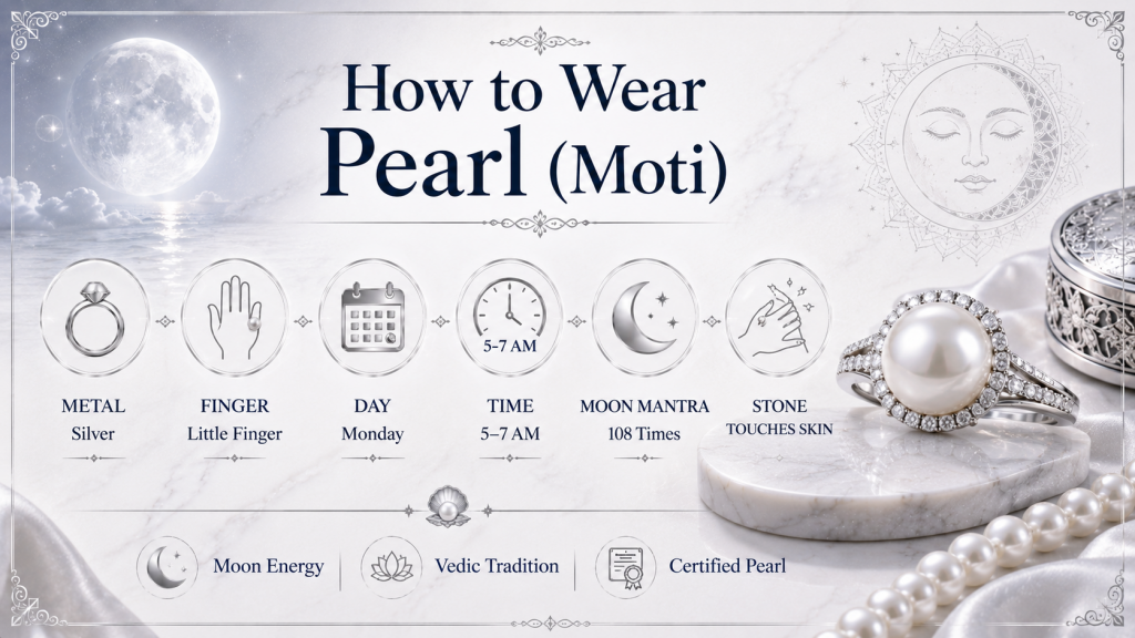 how to wear pearl moti