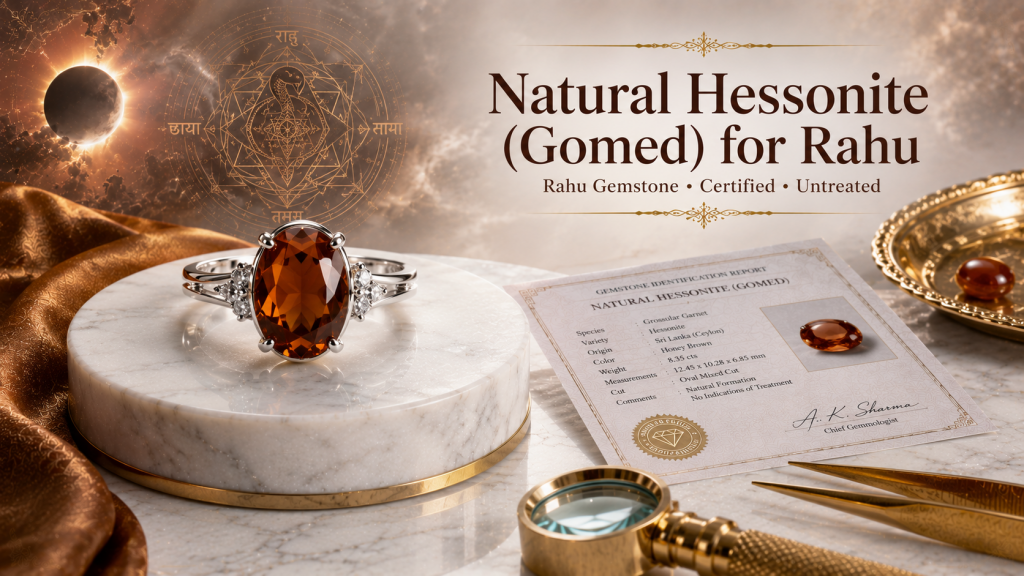 natural hessonite gomed for rahu