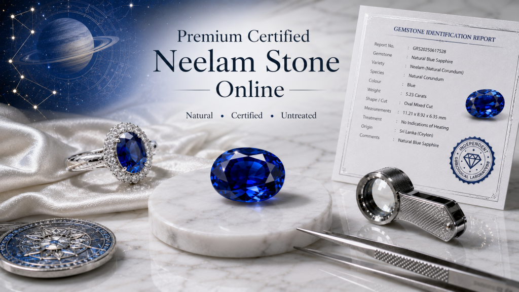 premium certified neelam stone online