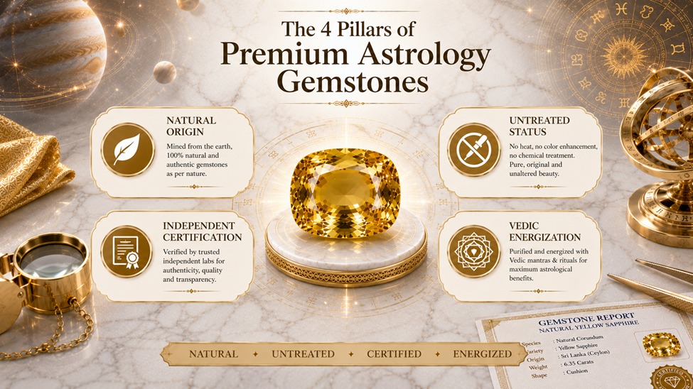 the four pillars of premium astrology gemstones