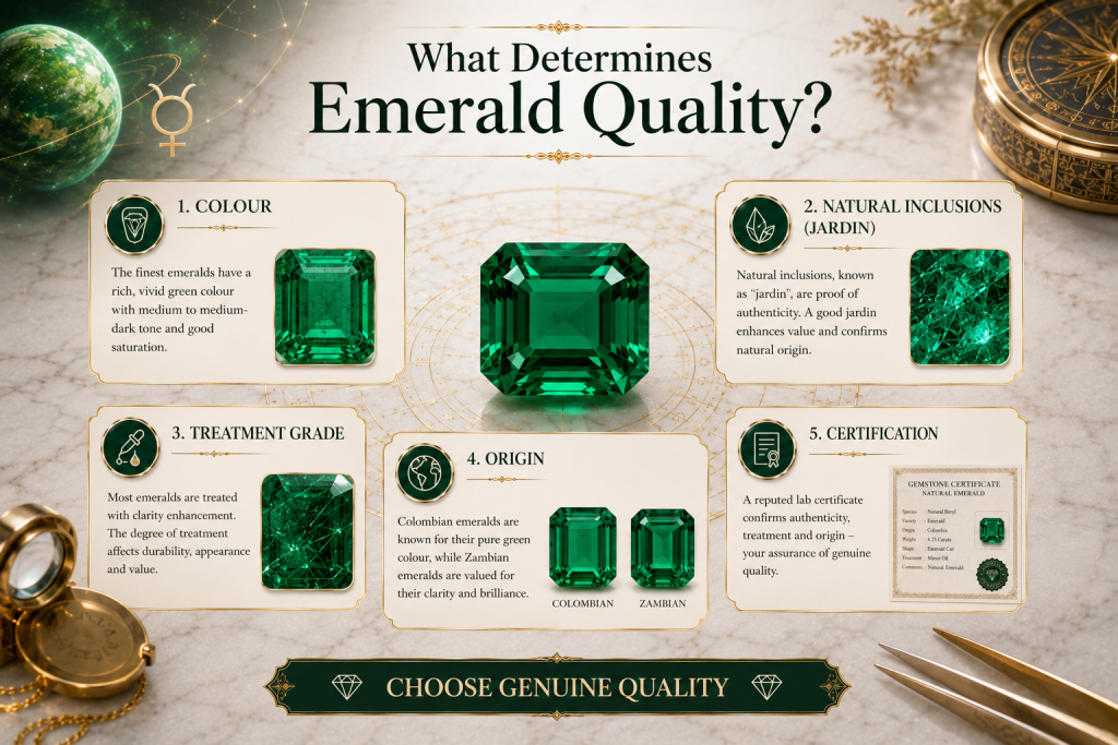what determines emerald quality