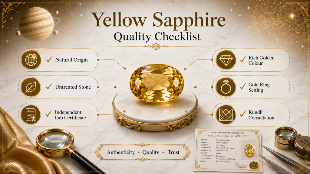 yellow sapphire quality checklist